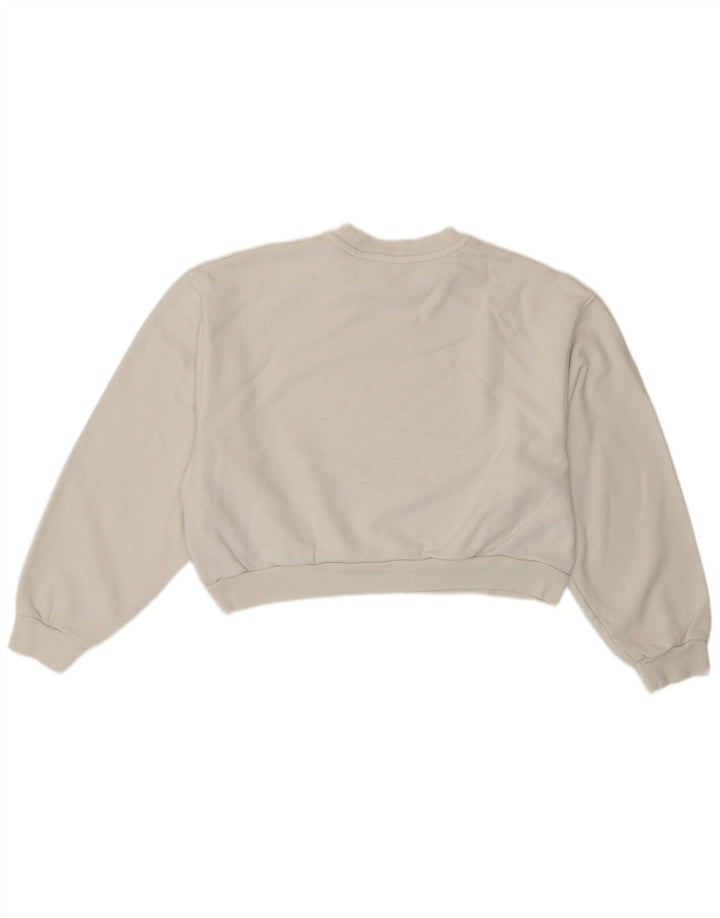 Levi's Sweat-shirt oversize Crop Graphic pour femme UK 10 Small Blanc