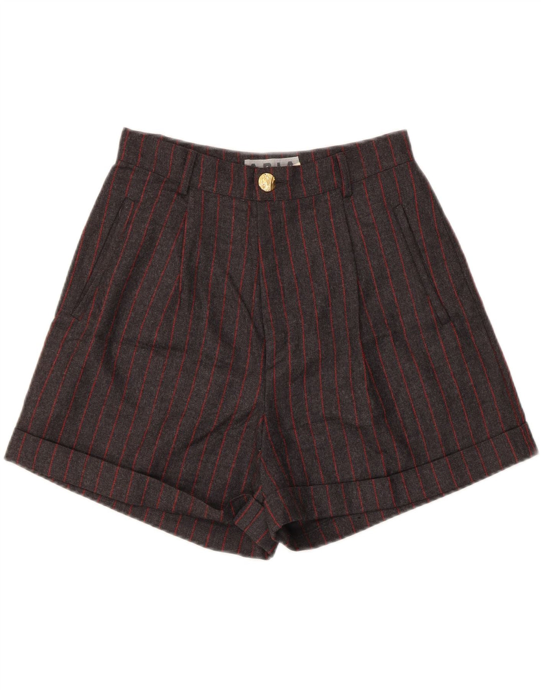 Aria Ensemble 2 pièces à double boutonnage pour femme UK 14 Medium W26 Laine rayée grise