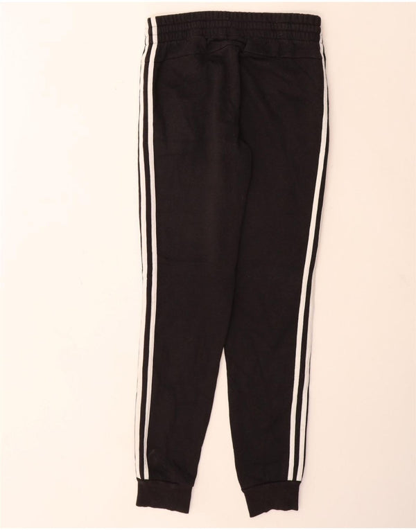 ADIDAS Womens Tracksuit Trousers Joggers UK 8/10 Small  Black Cotton
