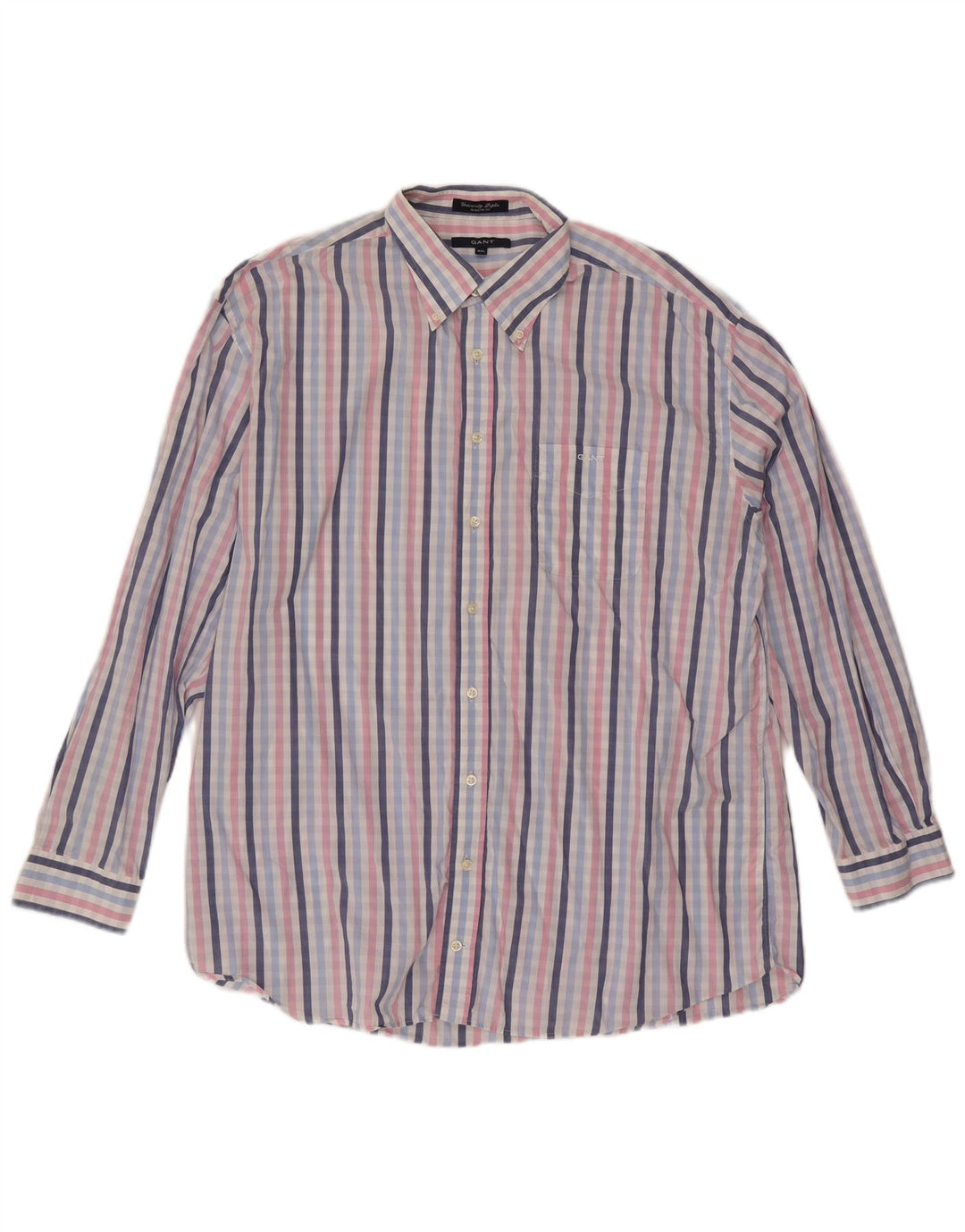 Gant Chemise Regular Fit 2XL Coton à Carreaux Multicolore Homme