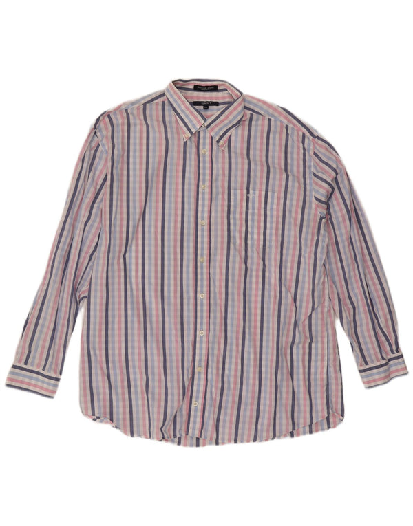 Gant Chemise Regular Fit 2XL Coton à Carreaux Multicolore Homme