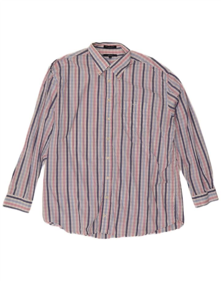 Gant Chemise Regular Fit 2XL Coton à Carreaux Multicolore Homme