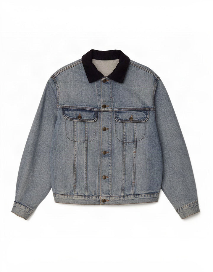veste en jean homme vintage UK 42 XL Bleu