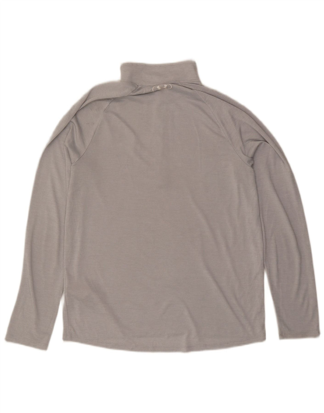 Under Armour Haut à Manches Longues Zip Neck Loose Fit Homme Gris Moyen Polyester