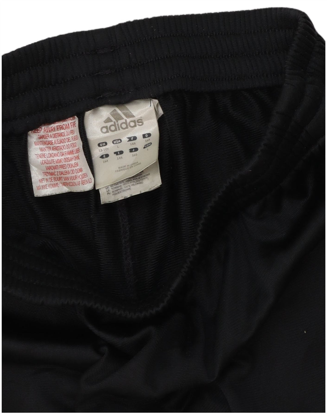 Adidas Pantalon de Survêtement Garçon 13-14 ans Noir Colourblock Polyester