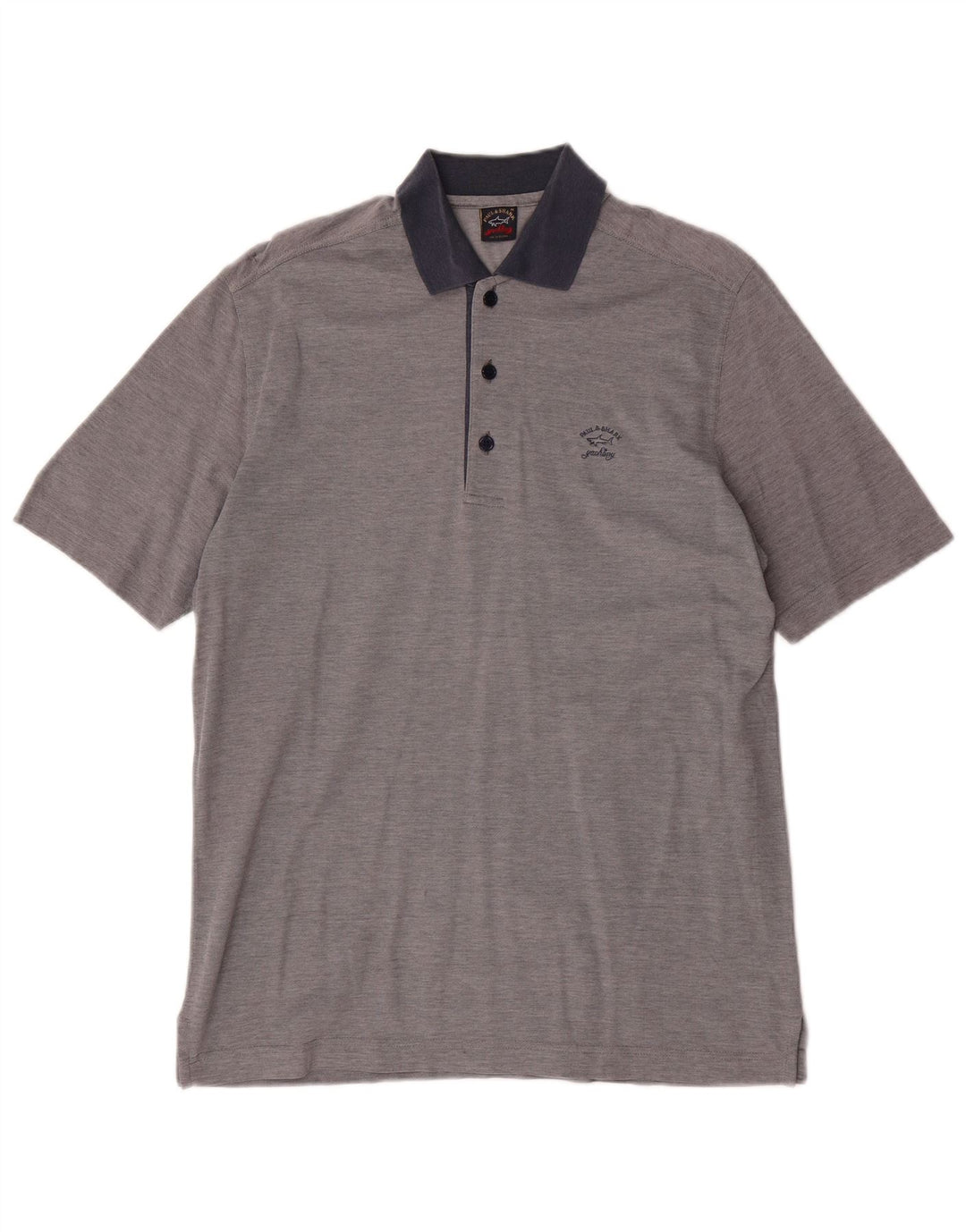 PAUL & SHARK Mens Polo Shirt Medium Grey