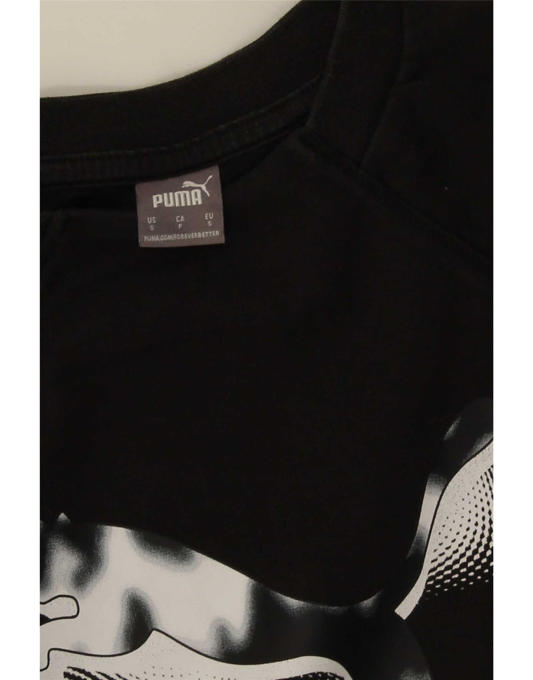 Puma Sweat-shirt graphique pour femme UK 10 Small Noir