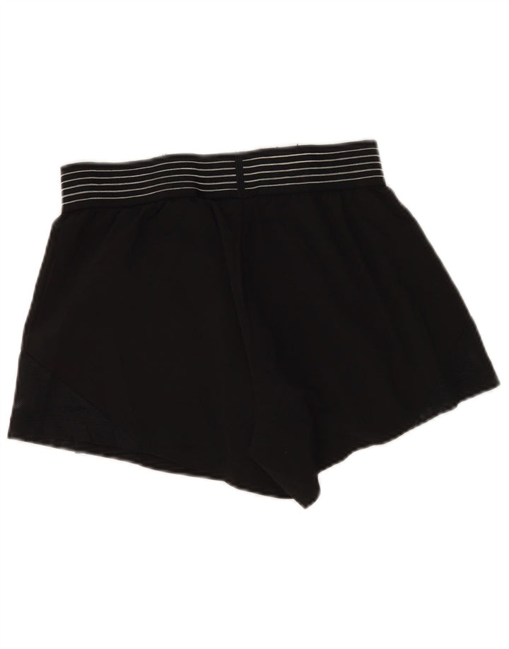 Nike Short de sport Dri Fit pour femme UK 8 Small Noir Polyester