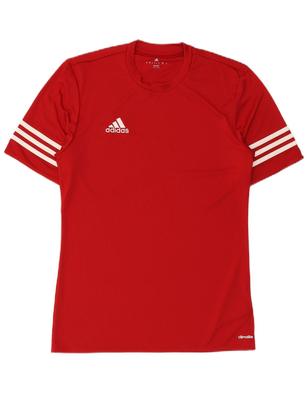 ADIDAS T-Shirt Climalite Homme Petit Rouge Polyester