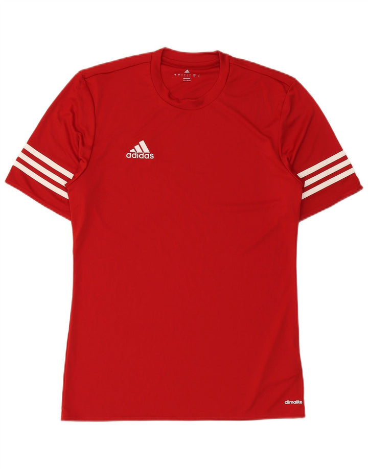 ADIDAS T-Shirt Climalite Homme Petit Rouge Polyester