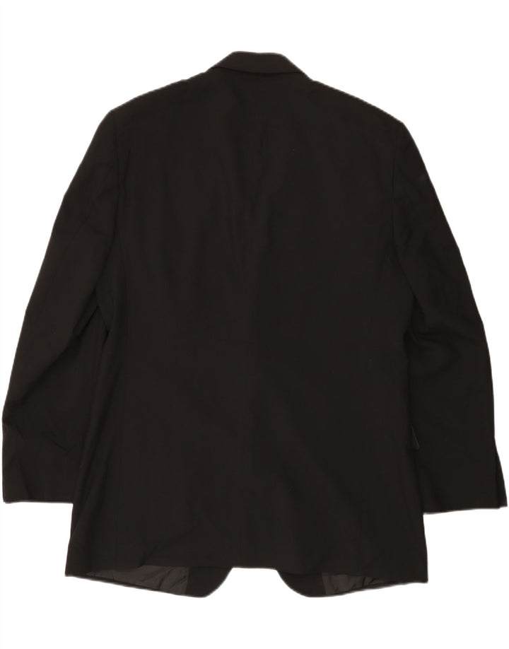 Marks & Spencer Veste blazer à 2 boutons pour homme UK 38 Noir moyen Polyester
