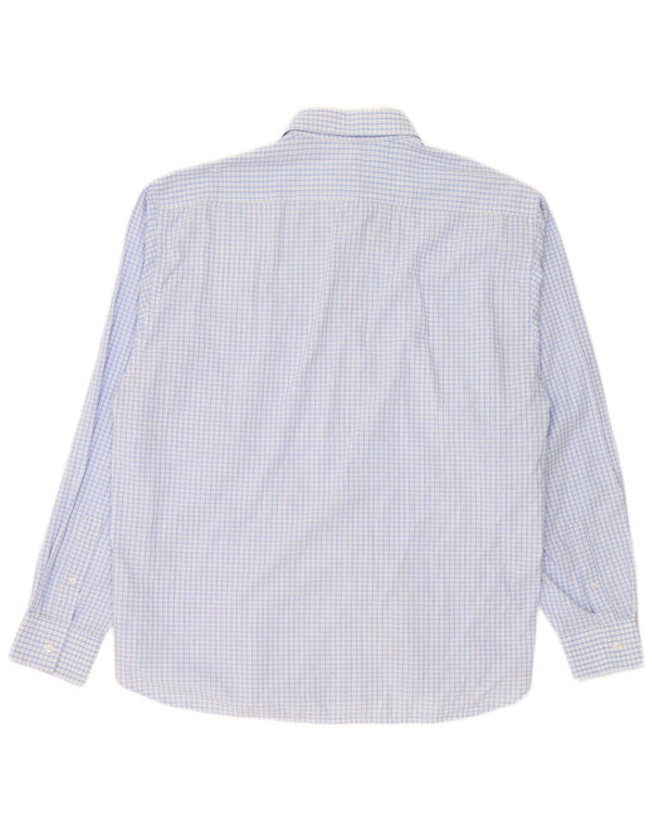 Yves Saint Laurent Chemise Homme 2XL Bleu Carreaux Coton