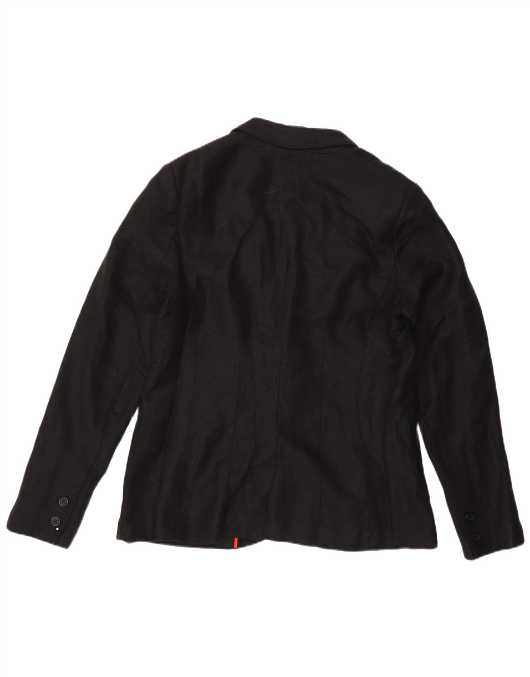 NEXT Womens 2 Button Blazer Jacket UK 16 Large Black Linen
