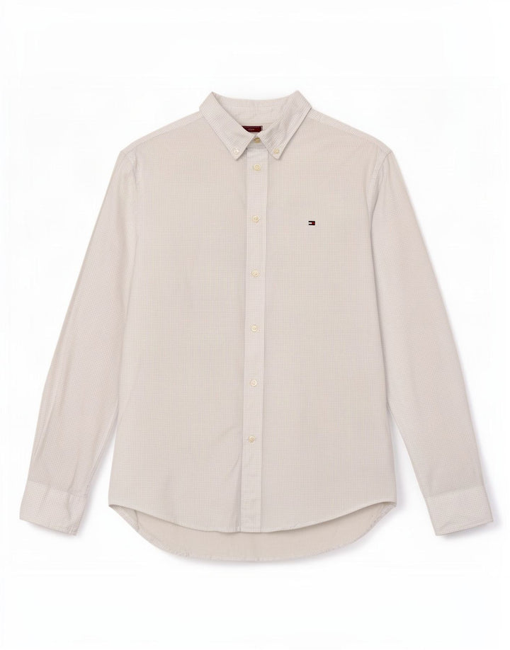 Tommy Hilfiger Chemise Homme Bleu Moyen Spotted Cotton