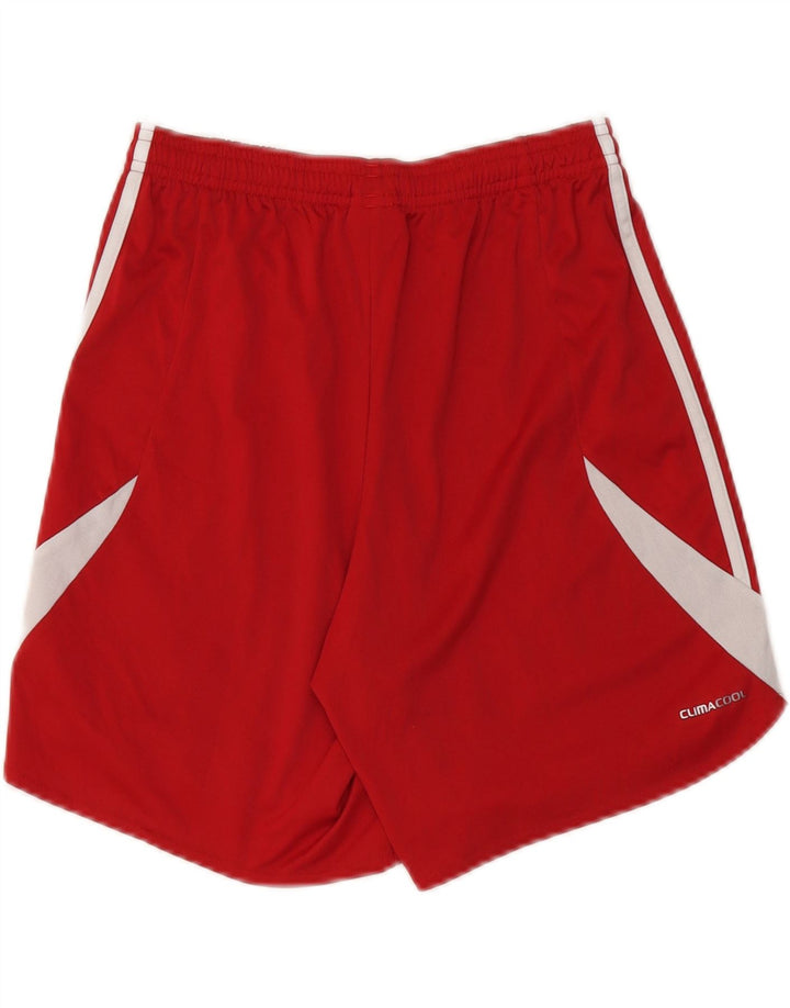 Adidas Short de sport Climacool pour homme, petit, rouge, color block, polyester