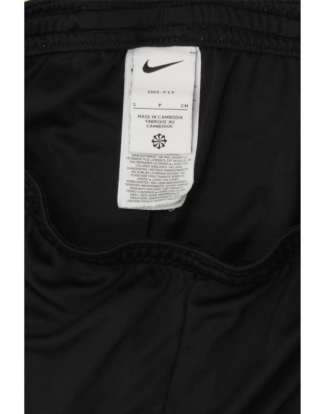 Nike Short de sport Dri Fit pour homme UK 10 Petit Noir Polyester