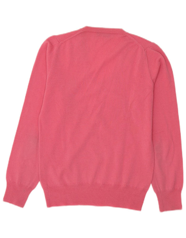 Fred Perry Pull col en V pour femme UK 12 Rose moyen