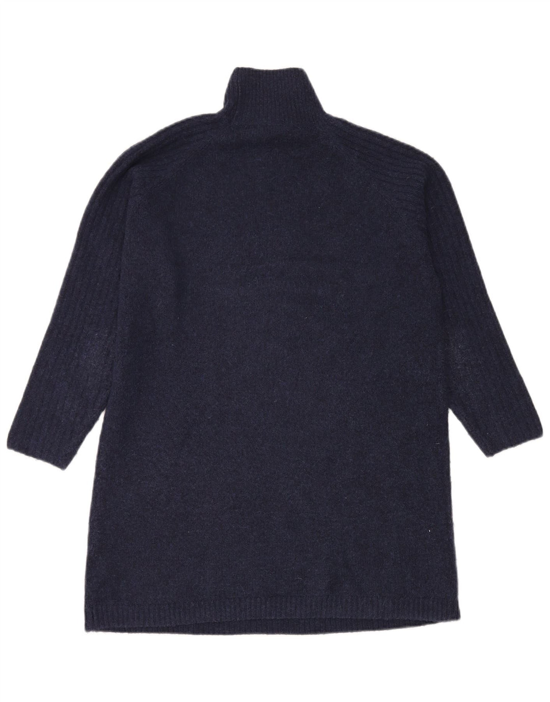 Zara Pull à col roulé pour femme Bleu marine moyen UK 12