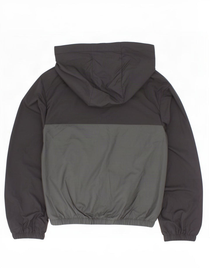 Adidas Veste de pluie à capuche pour garçon 7-8 ans Noir Colourblock