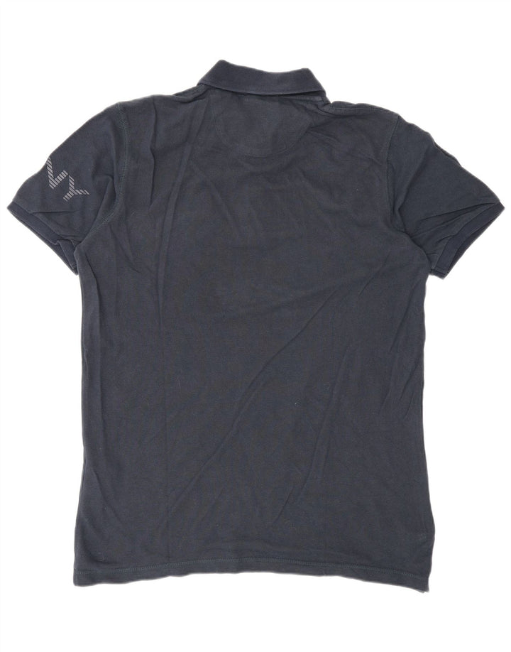 Dkny Polo Graphique Homme Petit Bleu Marine Coton