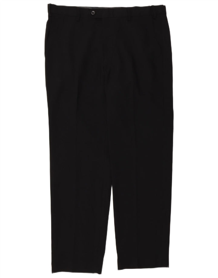 Marks & Spencer Pantalon de costume droit coupe droite pour homme W36 L31 Noir