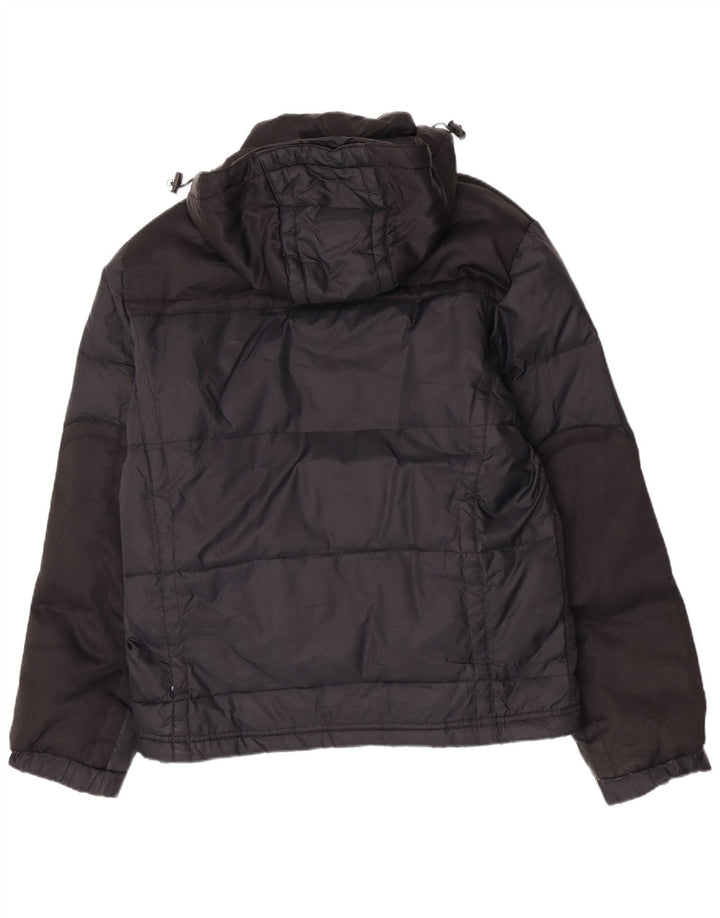 Gas Veste matelassée à capuche pour homme UK 40 Large Bleu Marine Polyamide
