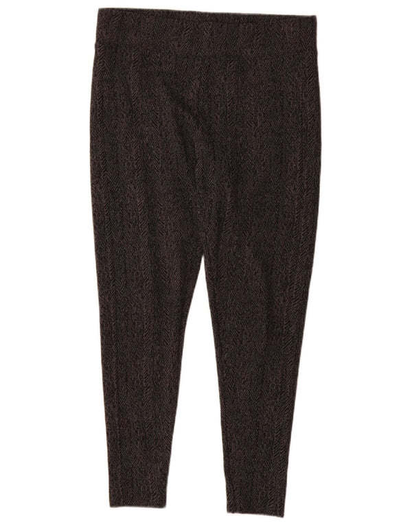 Marks & Spencer Leggings Femme UK 42 Polyester Gris Moyen à Chevrons