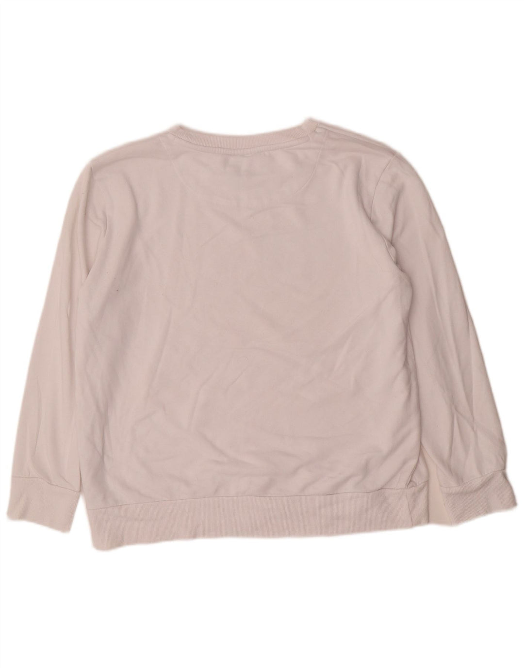 Dkny Sweat-shirt graphique pour femme UK 14 en coton blanc moyen