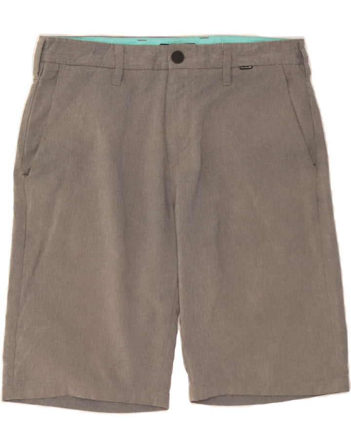 HURLEY Mens Chino Shorts W30 Medium Grey Polyester Vintage Hurley and Second-Hand Hurley from Messina Hembry 