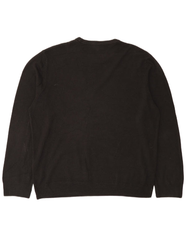 Marks & Spencer Pull à col rond pour homme 2XL Acrylique noir