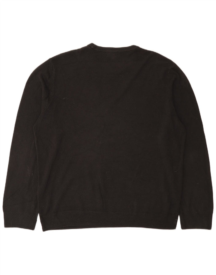 Marks & Spencer Pull à col rond pour homme 2XL Acrylique noir