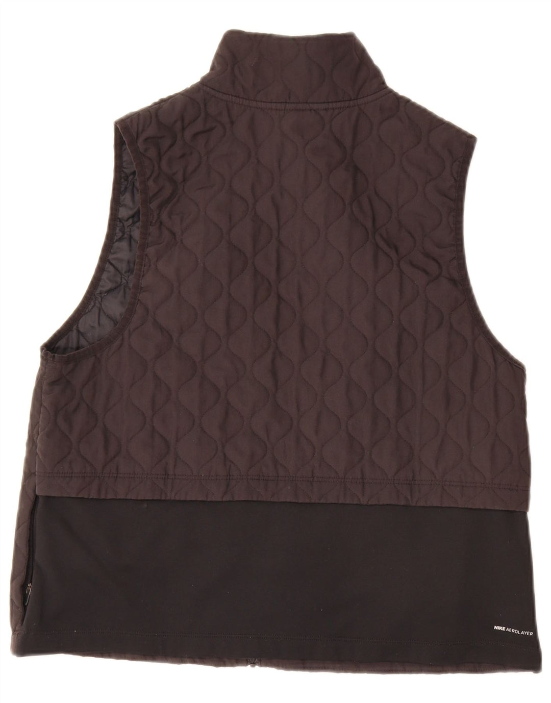 Nike Gilet matelassé pour femme UK 16 Large Noir Polyester