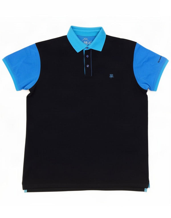 Harmont & Blaine Polo Homme 2XL Bleu Marine Colourblock Cotton