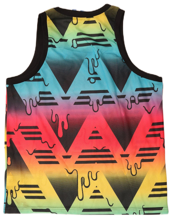 Adidas Débardeur à motif abstrait pour homme Grand polyester multicolore