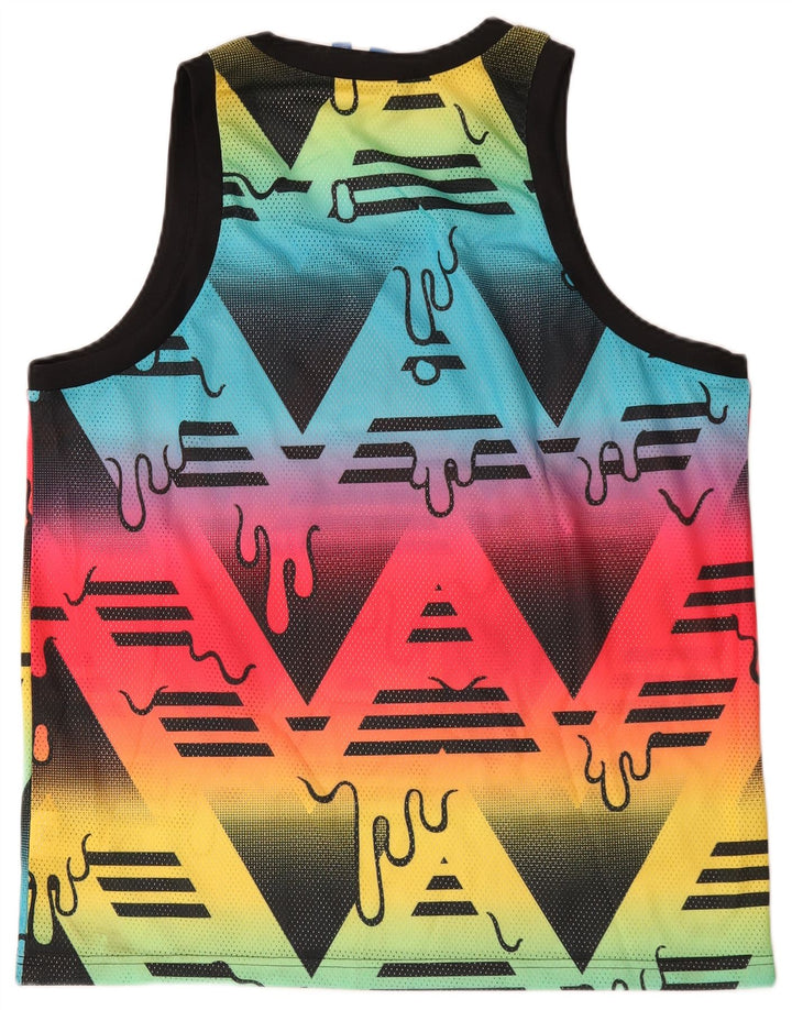 Adidas Débardeur à motif abstrait pour homme Grand polyester multicolore