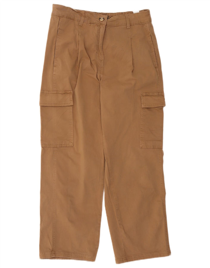 Marks & Spencer Pantalon cargo court pour femme UK 12 Medium W34 L26 Beige