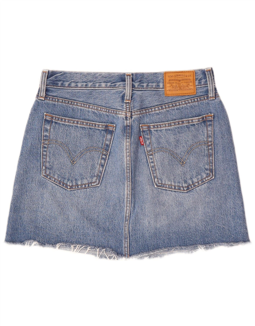 Levi's Mini Jupe En Jean Femme W27 Petit Bleu Coton
