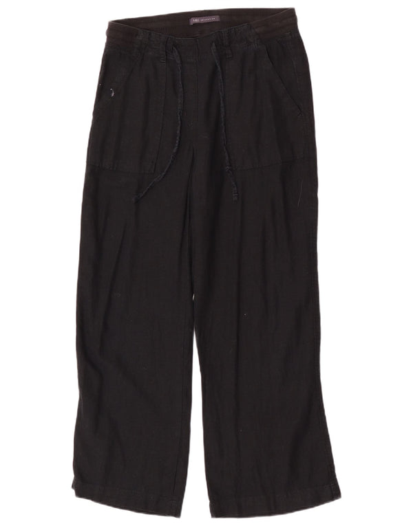 Marks & Spencer Pantalon décontracté à jambe large pour femme UK 8 Small W28 L27 Noir