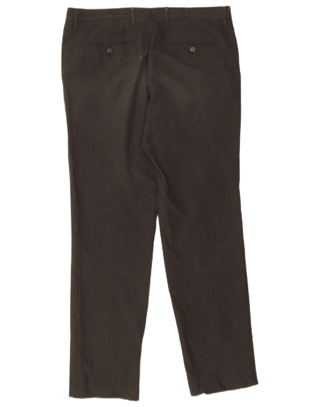 Marks & Spencer Pantalon chino coupe slim pour homme W34 L31 Gris pied-de-poule
