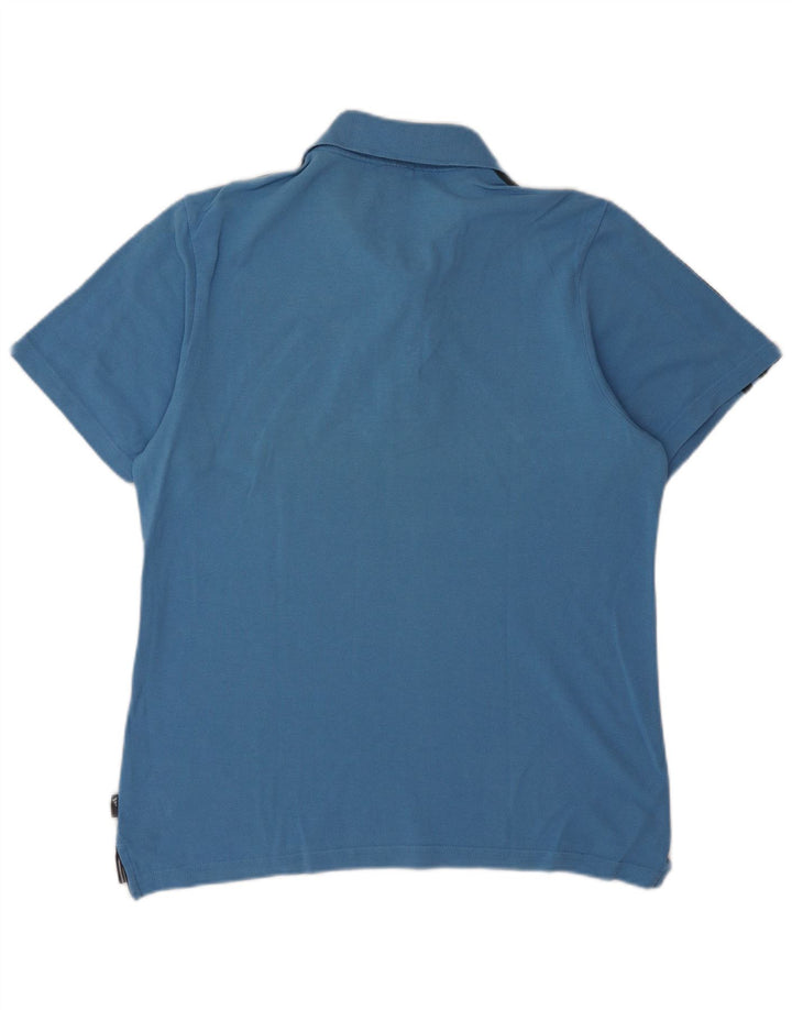 ADIDAS Polo Homme Bleu Moyen Coton