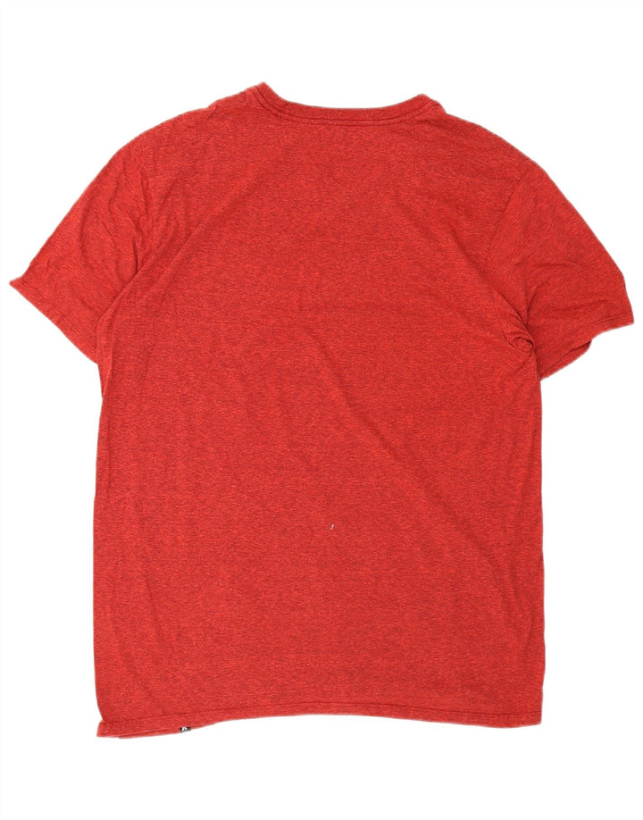 Hurley T-Shirt Homme Haut Large Rouge Moucheté Polyester