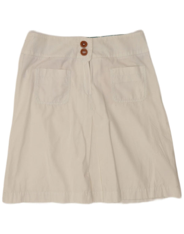 Jupe trapèze Boden pour femme UK 46 Large W32 Coton blanc