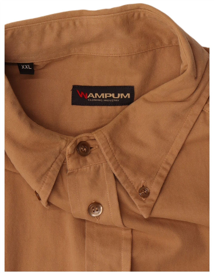Chemise Homme Wampum 2XL Coton Marron