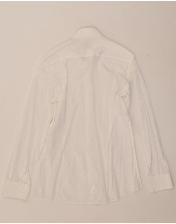 Carlo Pignatelli Chemise Homme Taille 38 15 Polyester Blanc Moyen