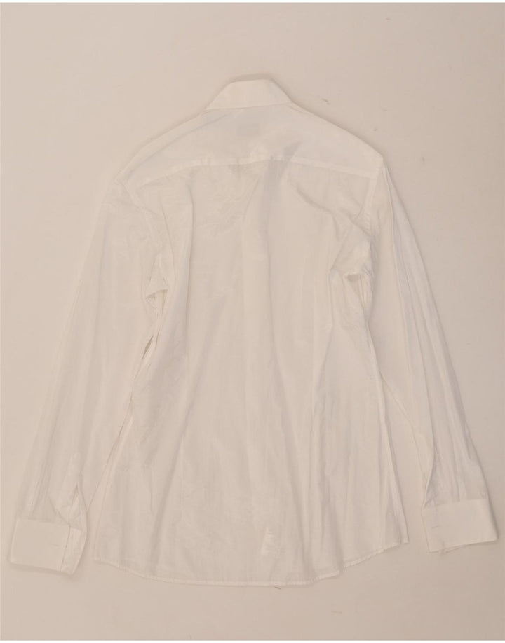 Carlo Pignatelli Chemise Homme Taille 38 15 Polyester Blanc Moyen