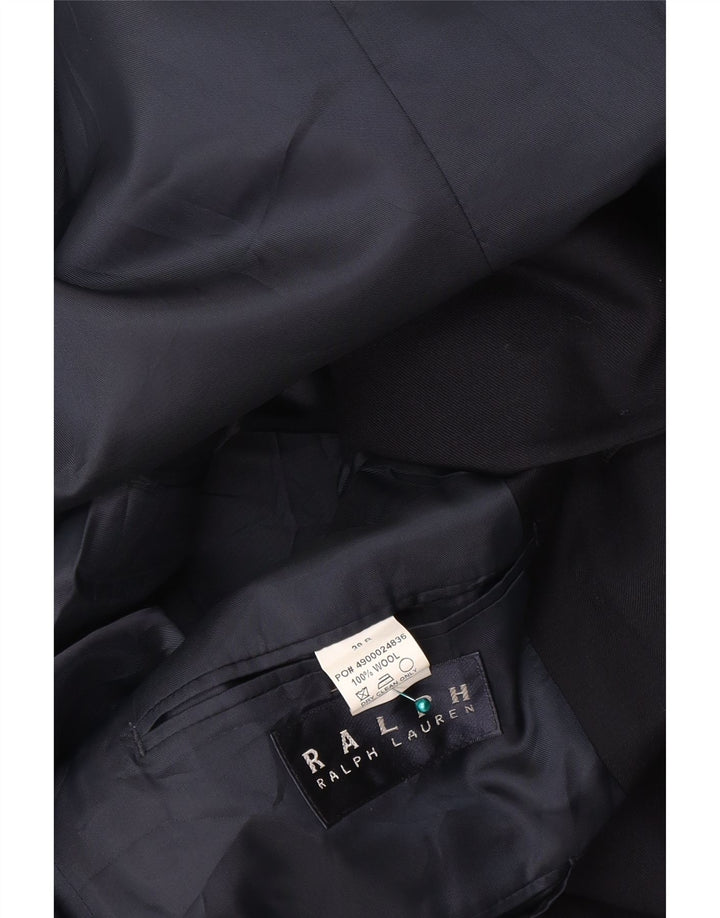 Ralph Lauren Veste blazer à 3 boutons pour homme UK 38 Petite laine bleu marine
