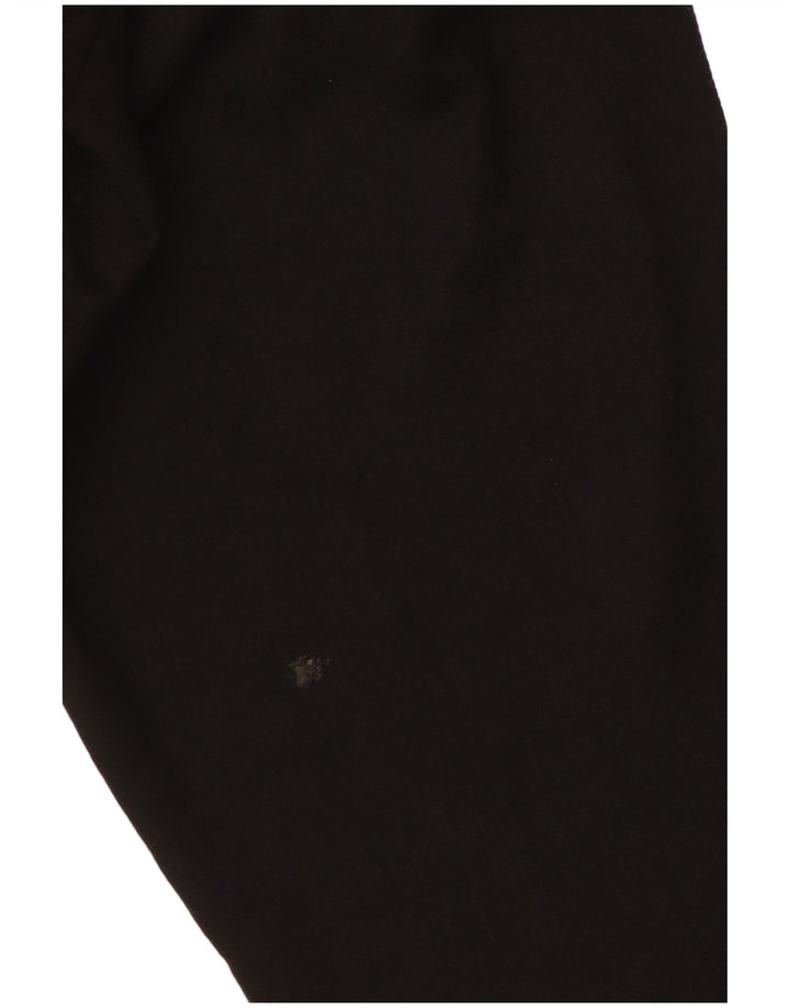 Puma Pantalon de survêtement évasé pour femme UK 12 Coton color block noir moyen