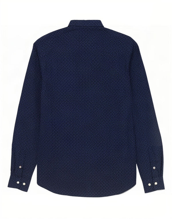 Jack & Jones Chemise Homme Bleu Marine Moyen à Pois Coton
