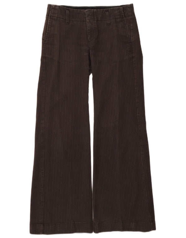 Gap Pantalon chino évasé pour femme US 4 Small W28 L30 Marron à fines rayures