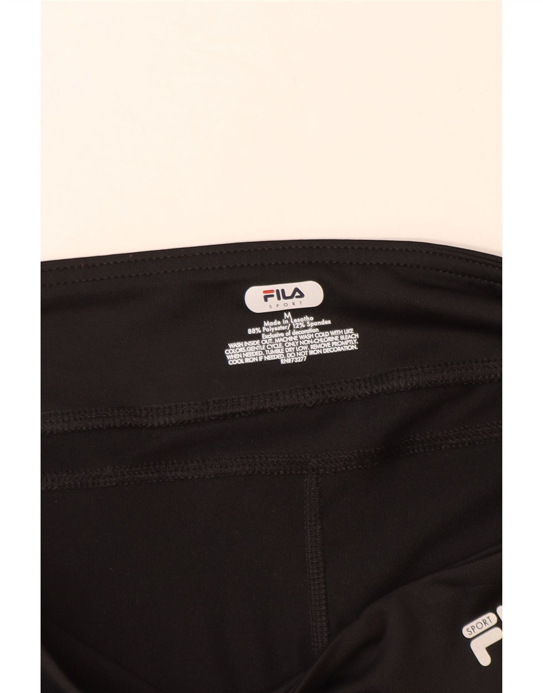 FILA Leggings Capri Femme UK 44 Polyester Noir Moyen